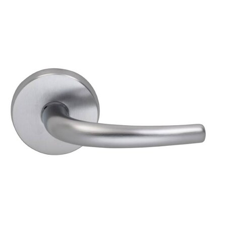 Omnia Lever Privacy 2-3/8" Backset, T Strike, 1-3/8" Doors Satin Chrome 892 892/00.PR3