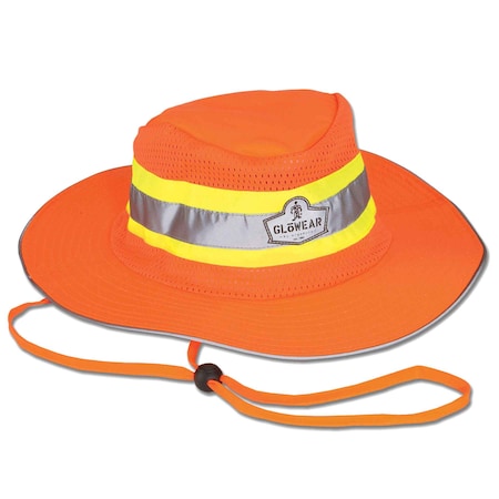 Ergodyne Orange Hi-Vis Ranger Hat, 2XL/3XL, 150D polyester, Orange, 3XL 8935