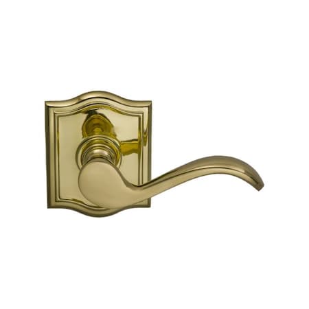 Omnia Lever with Arched Rose Single Dummy Left Hand Lever Bright Brass 895 895AR/L.SD3