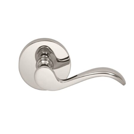 Omnia Lever Modern Rose Priv Lever 2-3/8" BS T Strike Bright Nickel 895 895MD/238T.PR14
