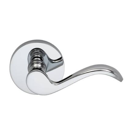 Omnia Lever Modern Rose Priv Lever 2-3/8" BS T Strike Bright Chrome 895 895MD/238T.PR26
