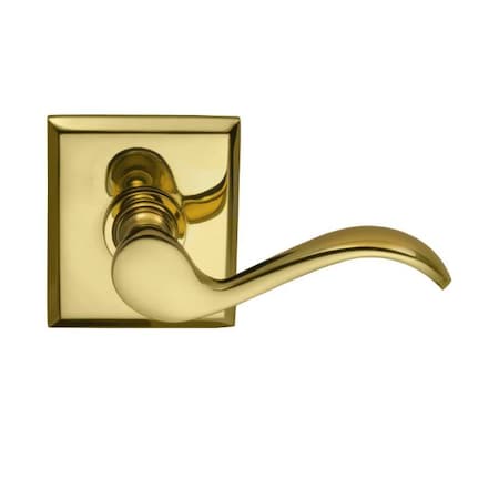 Omnia Lever Rectangular Rose Priv Lever 2-3/8" BS T Strike Bright Brass 895 895RT/238T.PR3