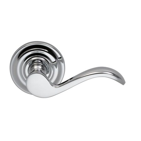 Omnia Lever Traditional Rose Priv Lever 2-3/8" BS T Strike Bright Chrome 895 895TD/238T.PR26