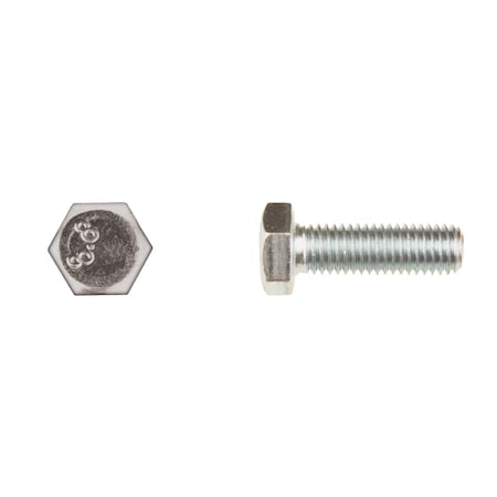 Disco Class 8.8, M10-1.50 Hex Head Cap Screw, Bright Zinc Steel, 35 mm L 896PK
