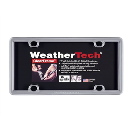Weathertech License Plate Frame, Stainless 8ALPSS1
