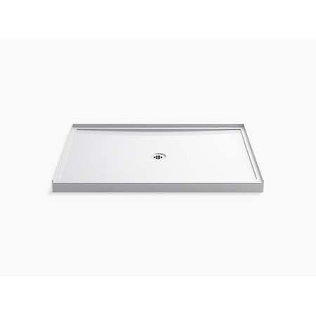 Kohler Rely(Tm) 60" X 42" Single-Threshold Shower Base With Center Drain 8659-0