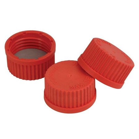 Chemglass CLS-1486-01 Series CLS-1486 High Temperature Cap, GL-32 Thread, Solid, PBTE