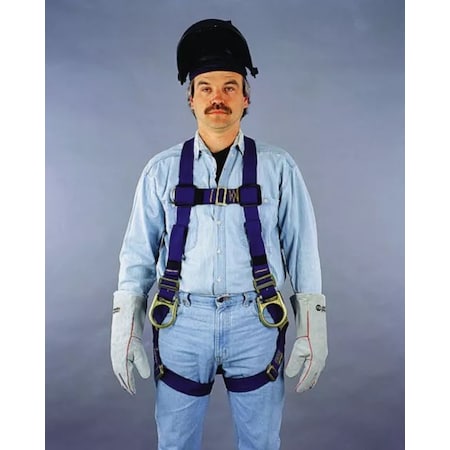 Honeywell Miller Full Body Harness, Universal, 400 lb., Back D-Ring 650K-25/UBL