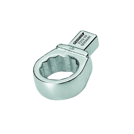 Gedore Torque Wrench Head, Box End, 9x12, 19mm 7212-19