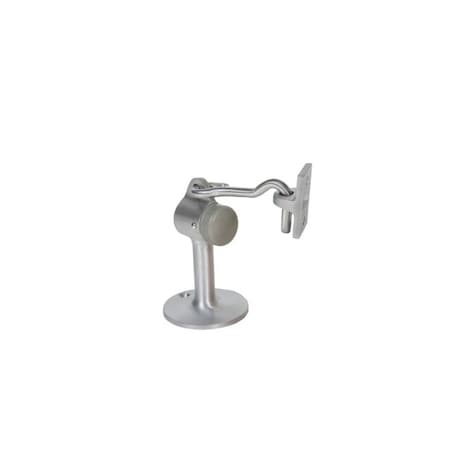Trimco Floor Stop with Hook Holder Satin Chrome 3-5/8" 1224.626
