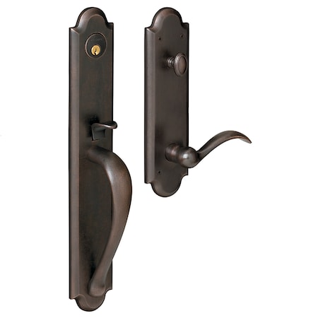 Baldwin Entry Handlesets Distressed Oil Rubbed Bronze 6402.402.LENT