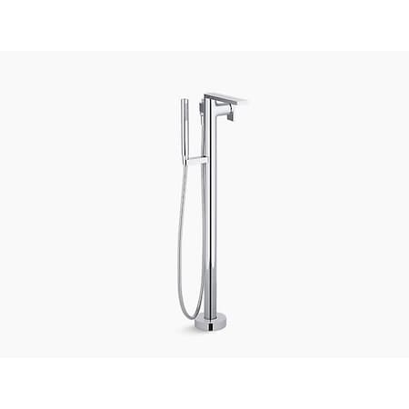 Kohler Bath Filler Trim, Polished Chrome, Floor T73087-4-CP