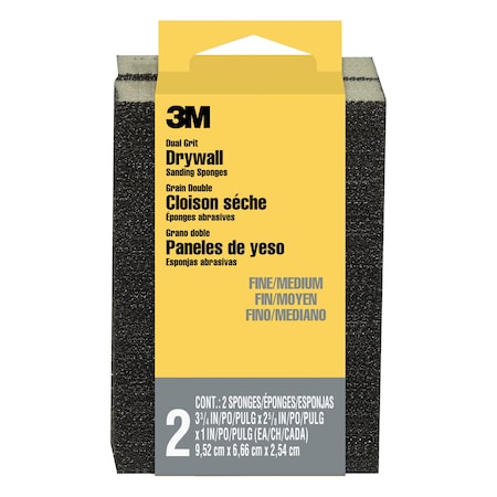 3M Drywall Sndg Spng19093, 2.625"x3.75", PK12 19093