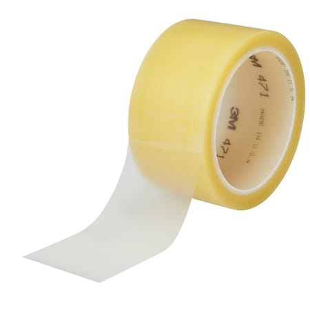 3M Vinyl Tape 471, Transparent, 1, PK24 471
