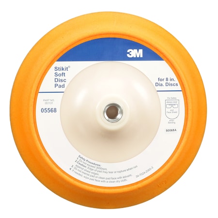 3M Stikit Soft Disc Pad, 05568, 8 in 05568