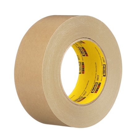 3M Flatback Tape, Med Brown, 36mm x 55, PK24 2517