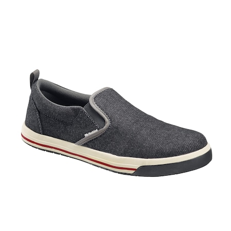 Nautilus Safety Footwear Women's Casual Work Shoe, Steel Toe, Canvas Upper, Rubber Outsole, Lace, Denim Black, 9 Wide N1435-9W