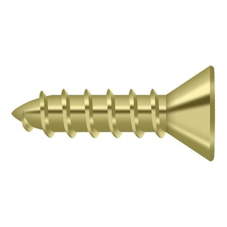 Deltana #10, Wood Screw, Plain Brass SCWS1075U3