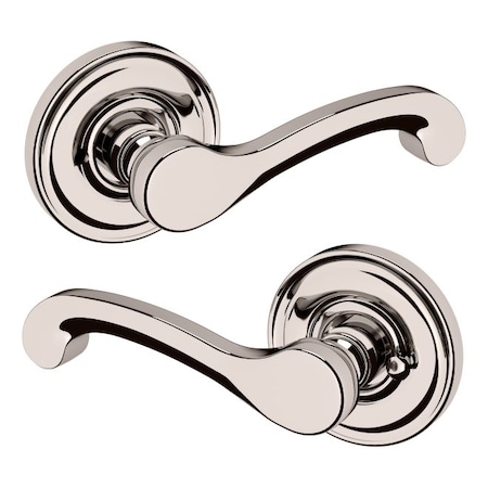 Baldwin Privacy Door Levers Lifetime Bright Nickel 5445V.055.PRIV