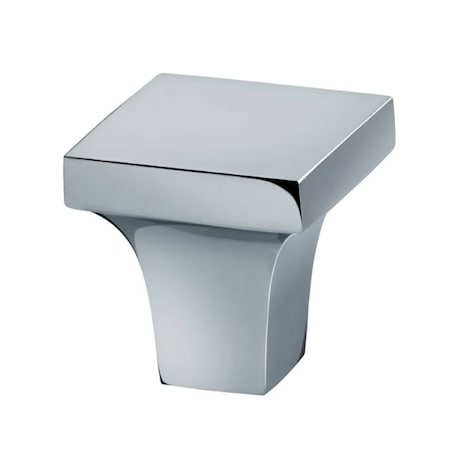 Omnia Modern Square Cabinet Knob Bright Chrome 1-1/2" 9004/40.26