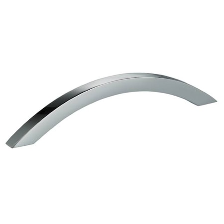 Omnia Center to Center Square Arched Cabinet Pull Bright Chrome 5-1/8" 9007/130.26