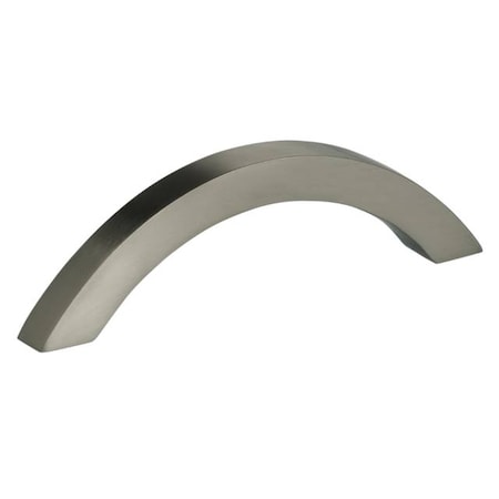 Omnia Center to Center Square Arched Cabinet Pull Satin Nickel 3-3/8" 9007/86.15