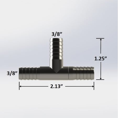 Fittings Barb Tee, 3/8" 9007