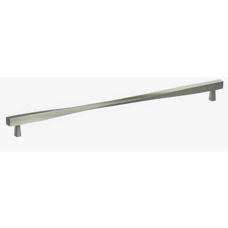 OMNIA Center to Center Modern Twisted Cabinet Pull Satin Nickel 16-1/2" 9009/420.15