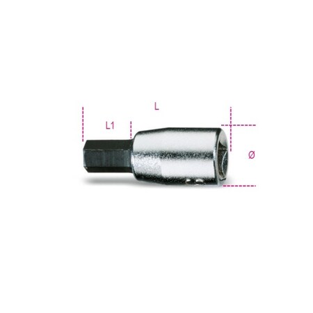Beta 1/4" Drive, 2.5mm Metric Socket, 6 Points 009000502