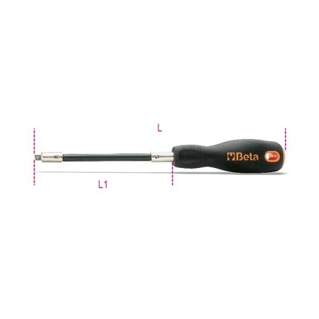 Beta Flexible Handle, 1/4" Drive 009000839