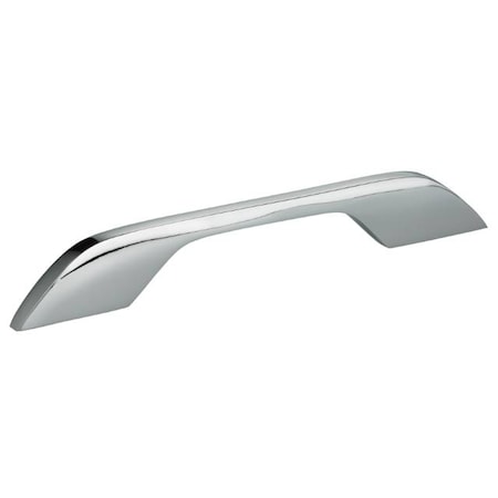 Omnia Center to Center Modern Flat Cabinet Pull Bright Chrome 6" 9013/150.26