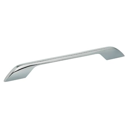 Omnia Center to Center Modern Flat Cabinet Pull Bright Chrome 9-3/8" 9013/238.26