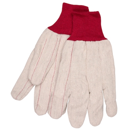 Mcr Safety Knit Gloves, Back: Natural, Large, 12 PK 9018CRPC