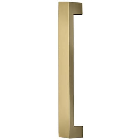 Omnia Center to Center Square Modern Cabinet Pull Satin Brass 4" 9025/102.4