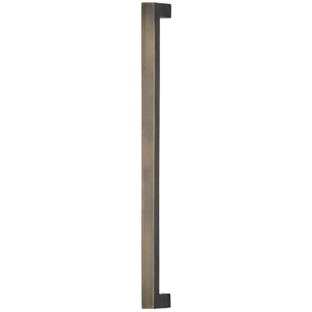 Omnia Center to Center Square Modern Cabinet Pull Antique Brass 8" 9025/203.5