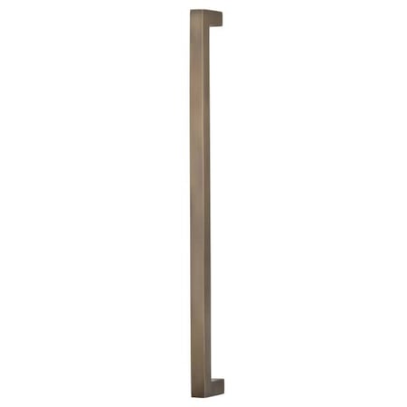 Omnia Center to Center Square Modern Appliance Door Pull Antique Brass 18" 9025P/457.5