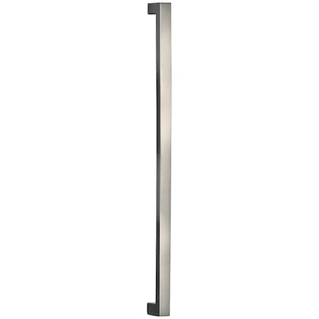 Omnia Square Modern Cabinet Pull Bright Chrome 10" Center to Center 9025/254.26