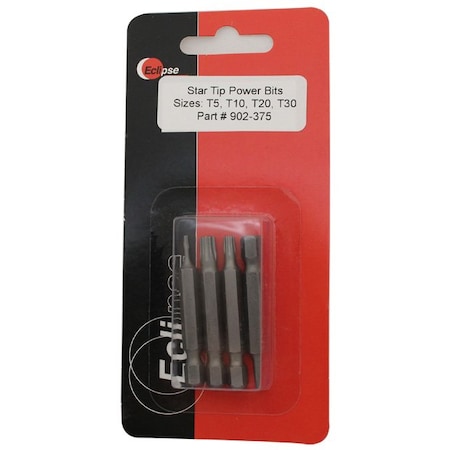 Eclipse Tools Star Tip 1-15/16" Power Bit Set, Sizes 902-375
