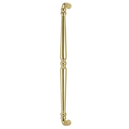 Omnia Center to Center Traditional Appliance Pull Bright Brass 18" 9030/458.3