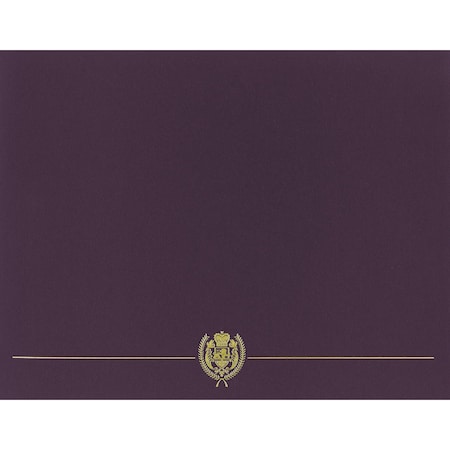 Great Papers Certificate Cover Classic, Plum wit, PK5 903116