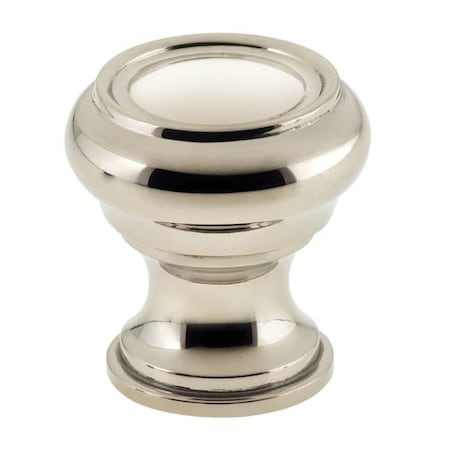 Omnia 1" Traditional Cabinet Knob Bright Nickel 9045/25.14