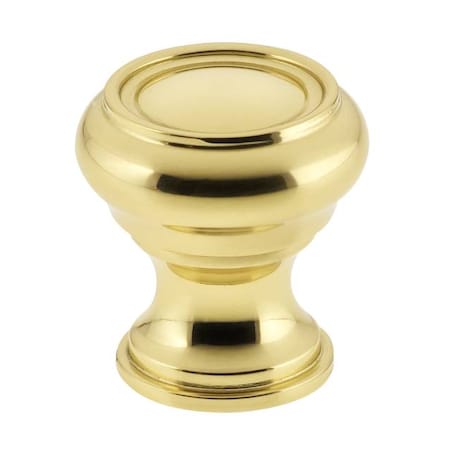 Omnia 1" Traditional Cabinet Knob Bright Brass 9045/25.3