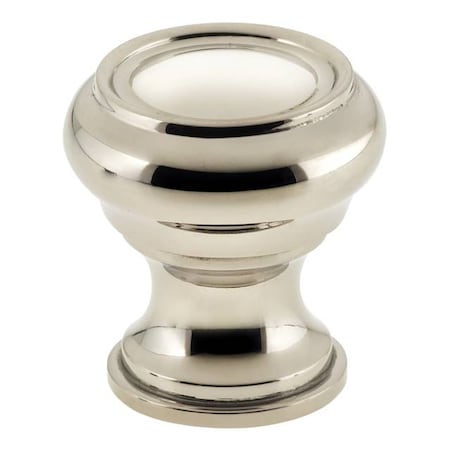 Omnia Traditional Cabinet Knob Bright Nickel 1-1/2" 9045/38.14