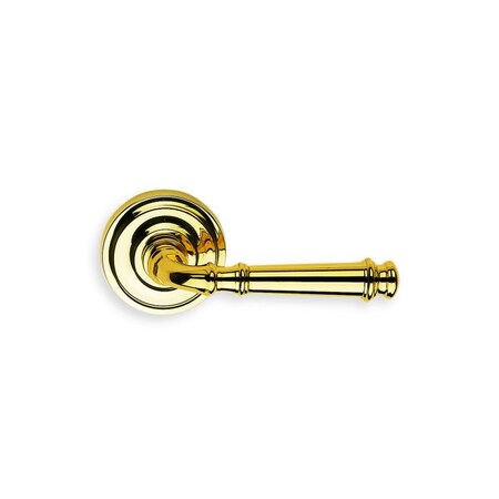 Omnia LVR 2-5/8" Rose Pass 2-3/8" BS Full Lip 1-3/4" Doors Bright Brass 904 904/00BF.PA1