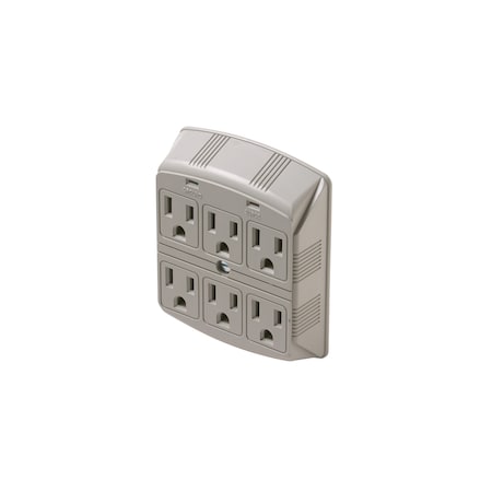 Steren Outlet Wallmount Plug-In Surge Protector 905-307