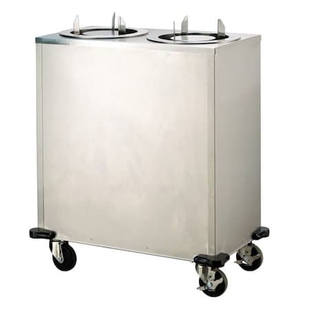 Lakeside Adjustable No Heat 2 Stack Plate Dispenser Cabinet; 2-3/4" to 6" 905