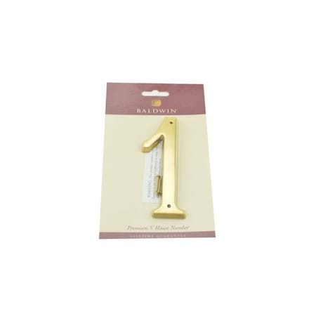 Baldwin Estate Unlacquered Brass House Numbers 90671.031.CD