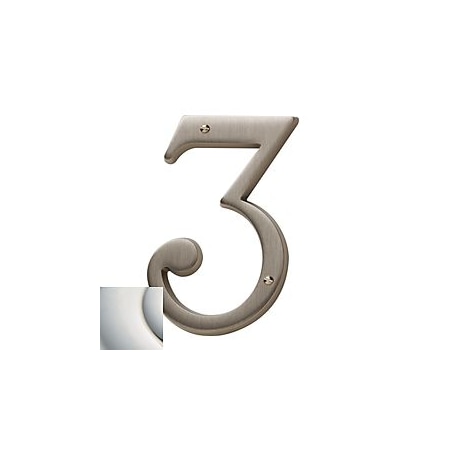 Baldwin Estate Lifetime Bright Nickel House Numbers 90673.055.CD