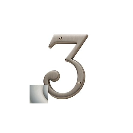 Baldwin Estate Lifetime Satin Nickel House Numbers 90673.056.CD