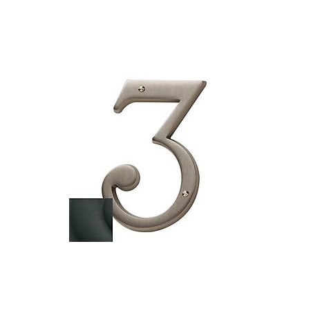Baldwin Estate Satin Black House Numbers 90673.190.CD